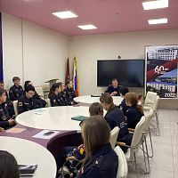 Профориентационная встреча с майором полиции Тарасовым Александром Михайловичем