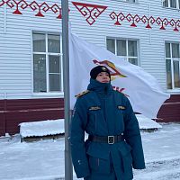 Церемония спуска Государственного флага Российской Федерации, Чувашской Республики и нашего колледжа