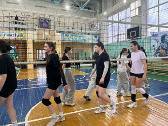 Товарищеский матч по волейболу 
