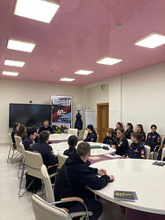 Профориентационная встреча с майором полиции Тарасовым Александром Михайловичем