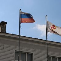 Поднятие флагов Чувашской Республики