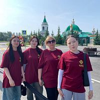 В Чебоксарах развернули 300-метровую Георгиевскую ленту