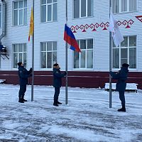 Церемония спуска Государственного флага Российской Федерации, Чувашской Республики и нашего колледжа