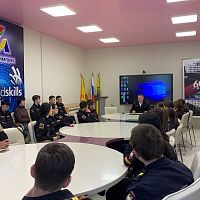 Встреча студентов, обучающихся по специальности «Правоохранительная деятельность», с заместителем начальника ОП № 1 УМВД России по г. Чебоксары 