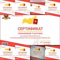 Ежегодная просветительская акция «VI Всероссийский тест на знание Конституции РФ»