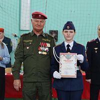 Прошёл традиционный смотр строя и песни