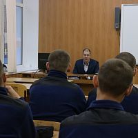 Встреча студентов колледжа с представителем Пограничного управления ФСБ России по Сахалинской области