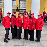 Студенты в первых рядах флешмоба к 80-летию Победы!