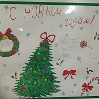 Новогоднее настроение царит в студенческих общежитиях колледжа