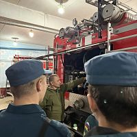 Будущие спасатели на боевом посту: студенты «Пожарной безопасности» в 4 ПСЧ 5 ПСО ФПС ГПС ГУ МЧС России по Чувашской Республике