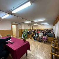  Cобрание с участием инспектора ПДН Лисициной З.В.