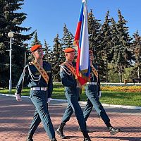 Возложение цветов у Монумента Воинской Славы