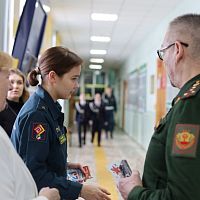 В честь Дня Защитника Отечества в колледже прошла традиционная утренняя акция