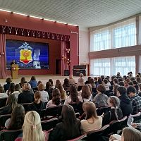 Важная профориентационная встреча с участием Андреева Дмитрия Николаевича, заместителя министра внутренних дел Чувашской Республики и Генералова Александра Николаевича, заместителя начальника отдела полиции 5 УМВД России по г.Чебоксары