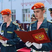Посвящение в профессию: студенты колледжа дали клятву верности делу безопасности