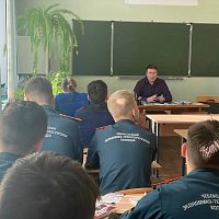 Встреча студентов ЧЭТК с начальником отдела экономической безопасности и противодействия коррупции УМВД России по г. Чебоксары с Афошиным Дмитрием Михайловичем