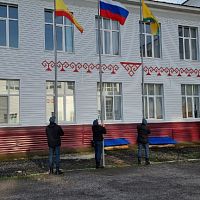  Патриотическая акция церемониального поднятия российского флага и исполнения гимна России